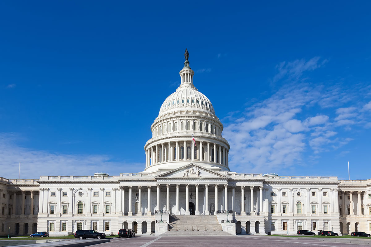 The east front of the U.S. Capitol in Washington, D.C., by day