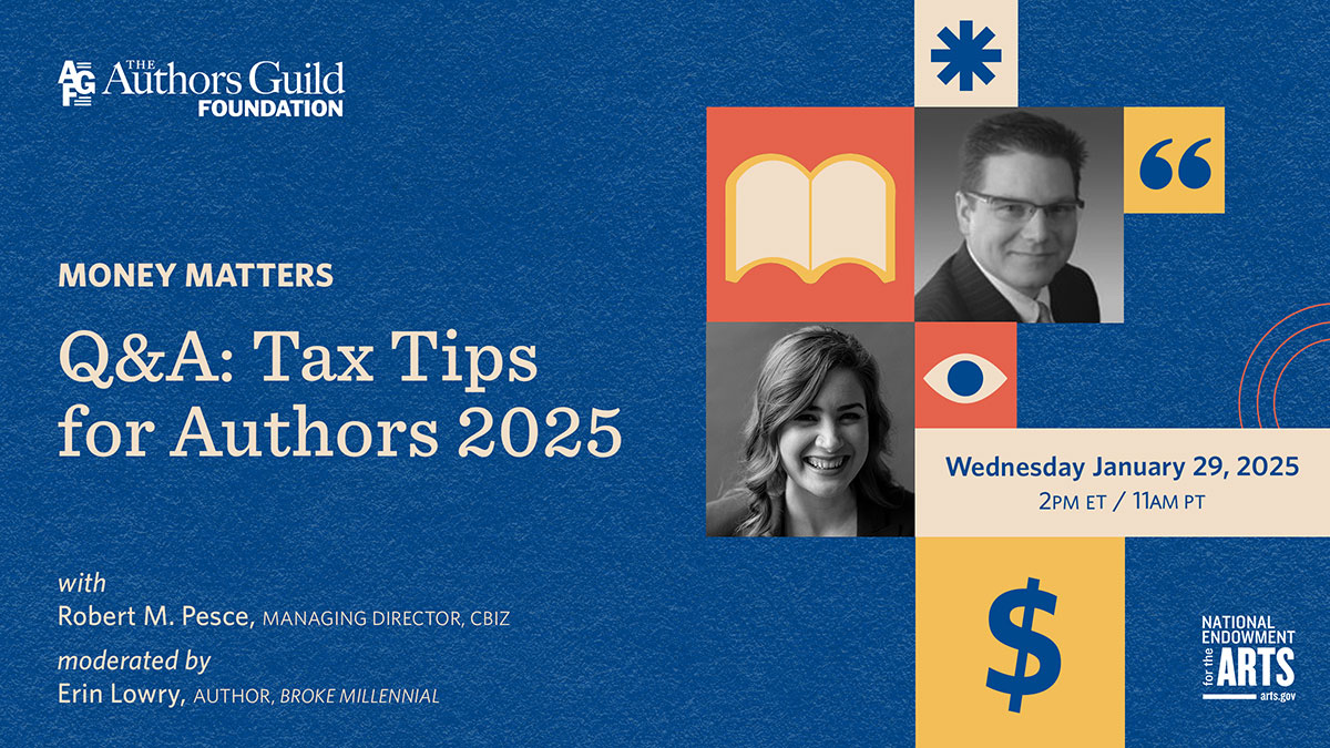 Q&A: Tax Tips for Authors 2025